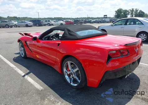 2014 Chevrolet Corvette Stingray из США, поврежденный, VIN 1G1YF3D77E5109875